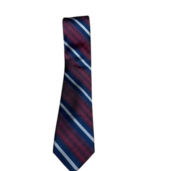 Black Brown 1826 Other - "Black Brown 1826" Silk Burgundy Blue Stripe Classic  Men's Rep Tie Preppy Class